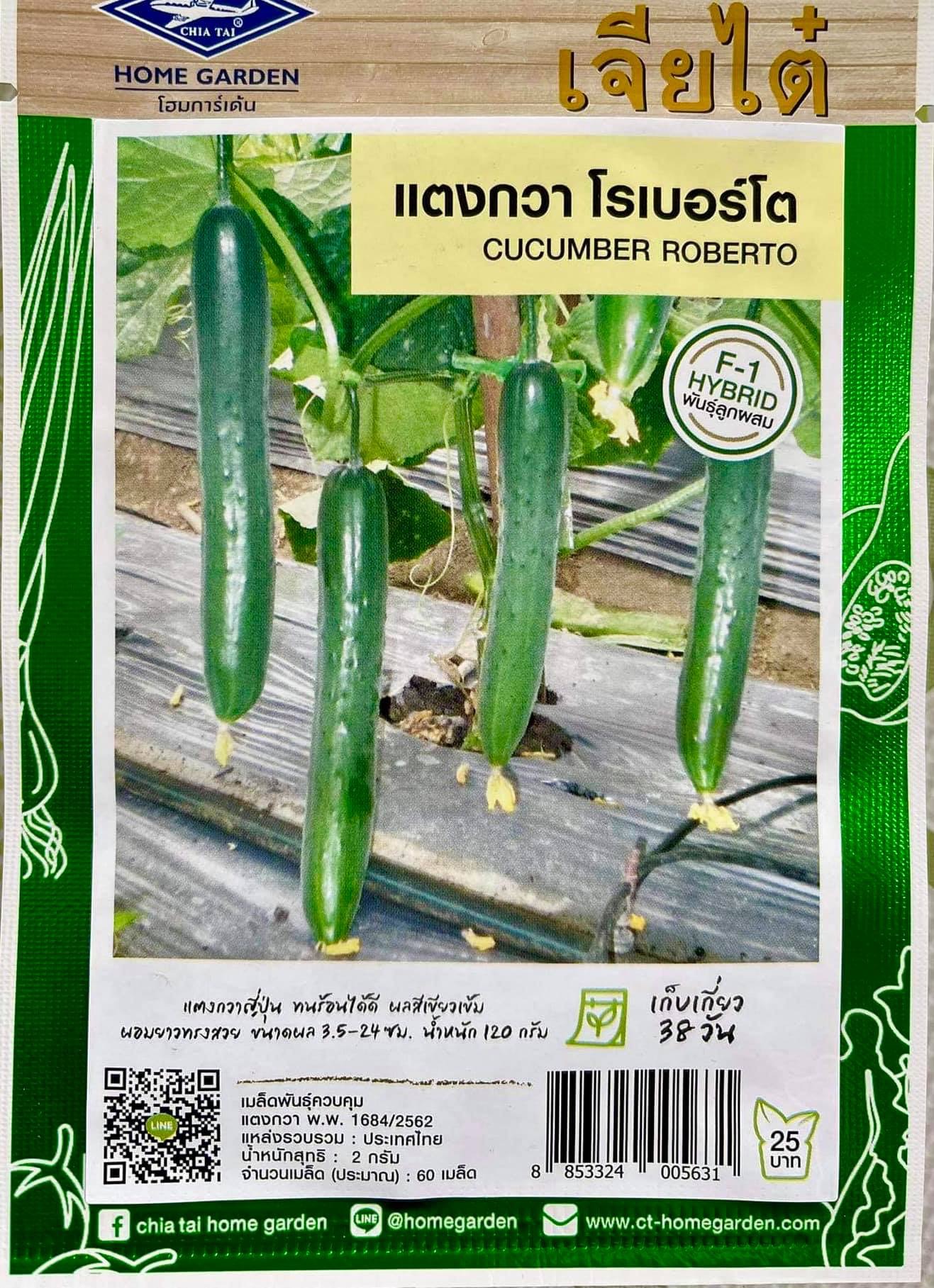 แตงกวาญี่ปุ่น โรบอร์โต 60 เมล็ด