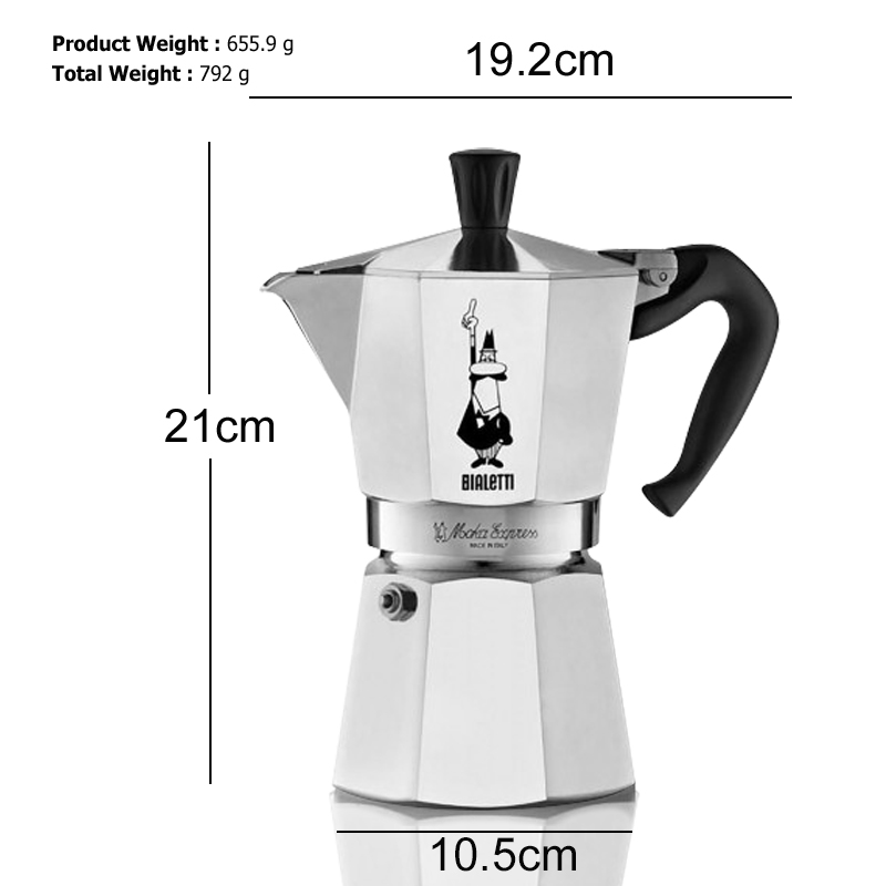 BIALETTI มอคค่าพอท กาต้มกาแฟ 6 คัพ รุ่น Express รหัสสินค้า 1614-240