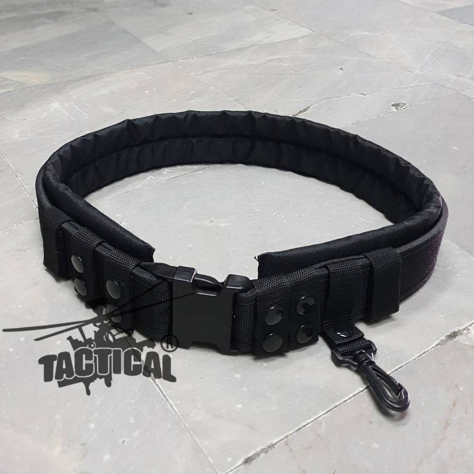 แผ่นรองเข็มขัด ผ้า 1000D สีดำ