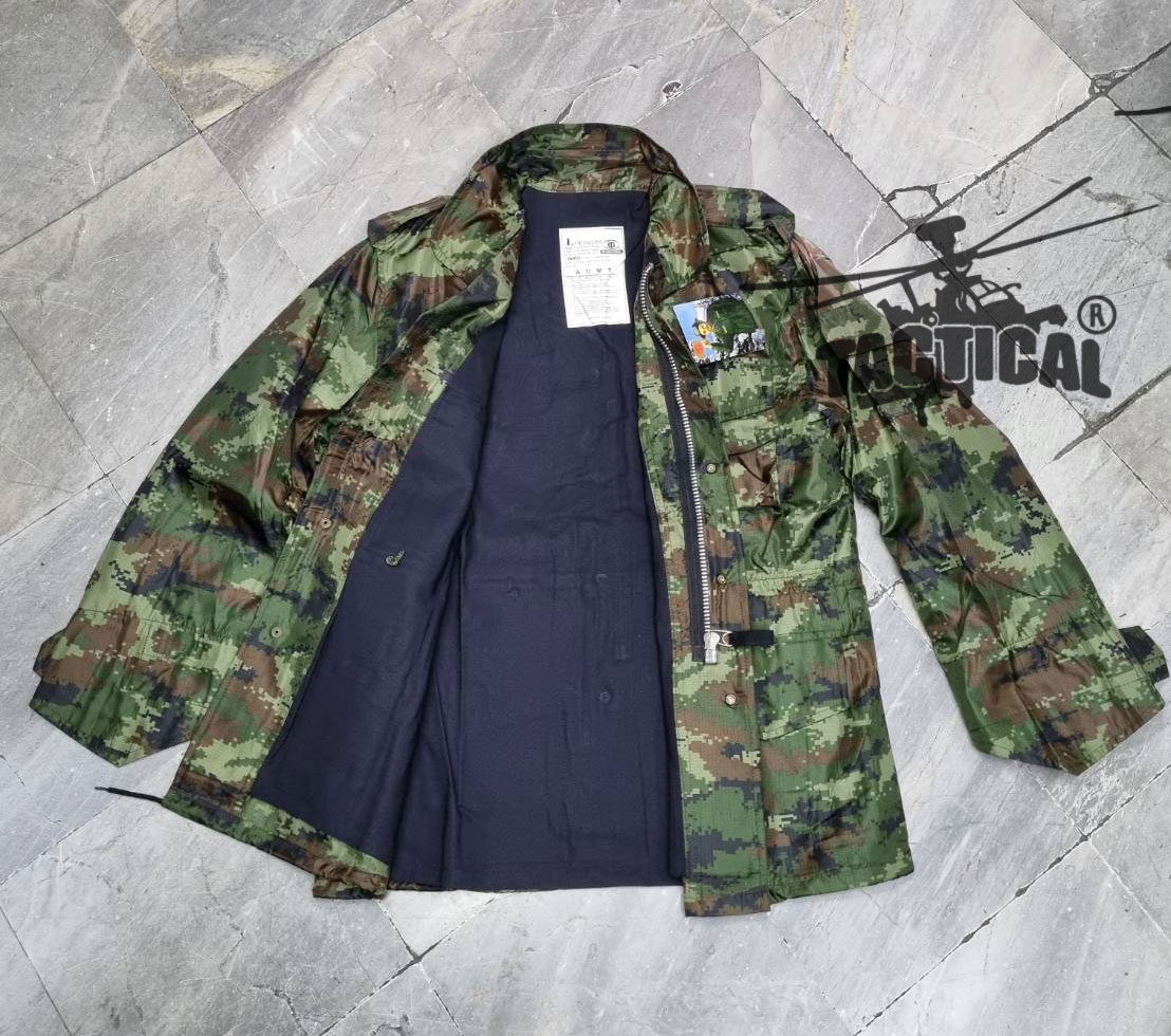 Jacket Field ผ้าร่ม ลายพราง