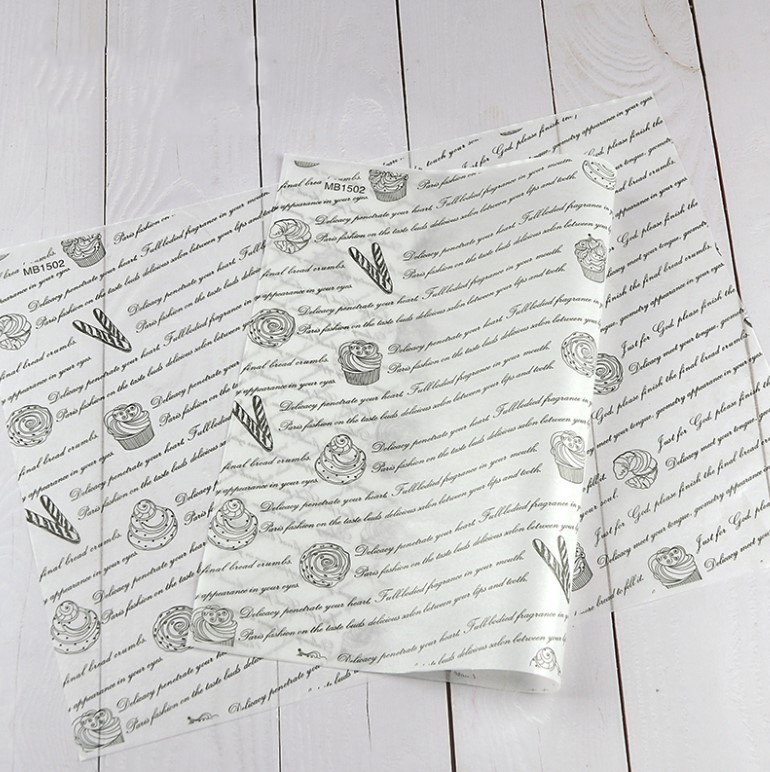 กระดาษไขรอง-ห่ออาหาร ขนาด 28x38 ซม. แพ็ค 50-100 ชิ้น