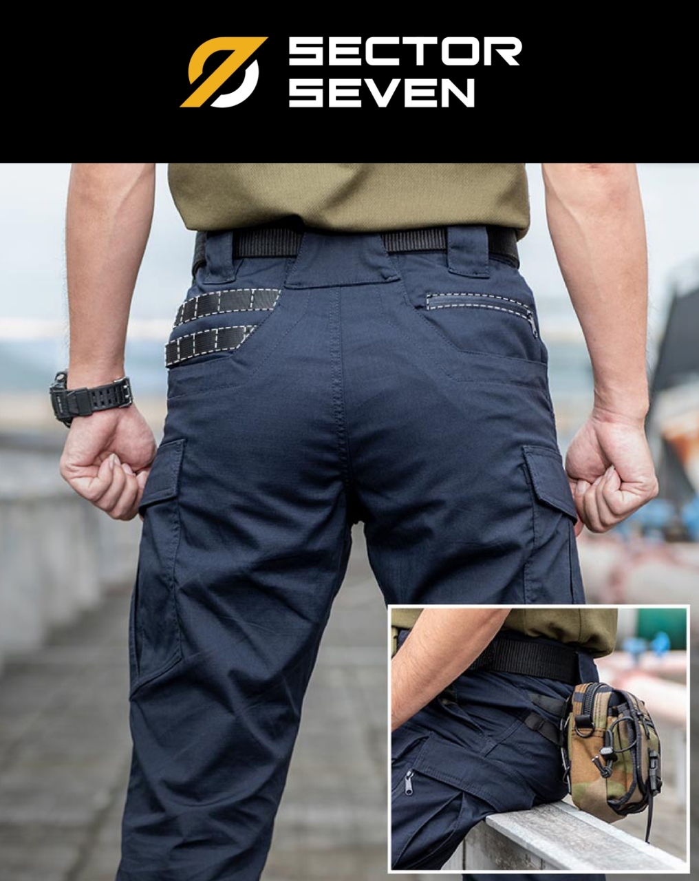 กางเกง Sector Seven IX12C ผ้าเบา ยืด กันน้ำ (ของแท้) 5 สี