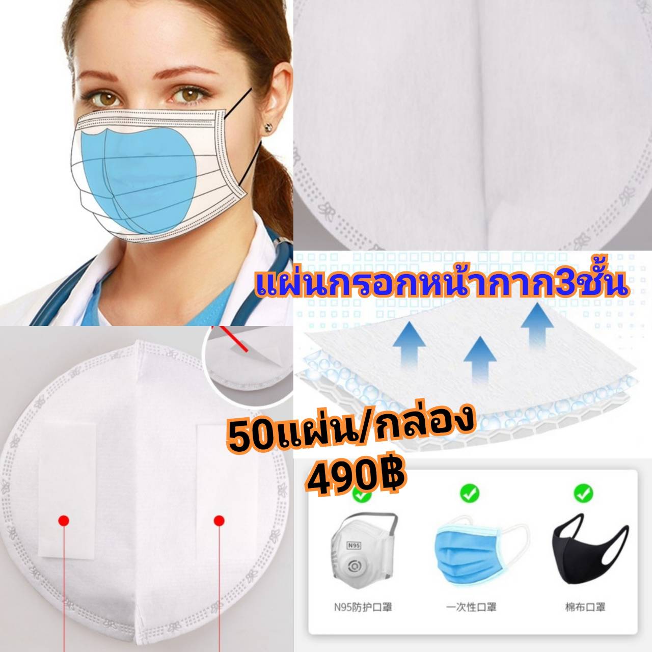 แผ่นกรองฝุ่น ไวรัส เชื้อโรค