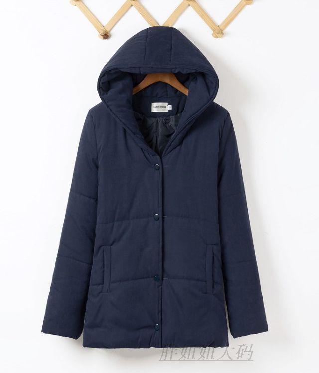 PreOrderคนอ้วน - เสื้อกันหนาวแฟชั่น ไซส์ใหญ่ คนอ้วน ผ้าฝ้ายโพลิเอสเตอร์ บุนวมหนา มีHood สี : กากี / น้ำเงิน / ดำ