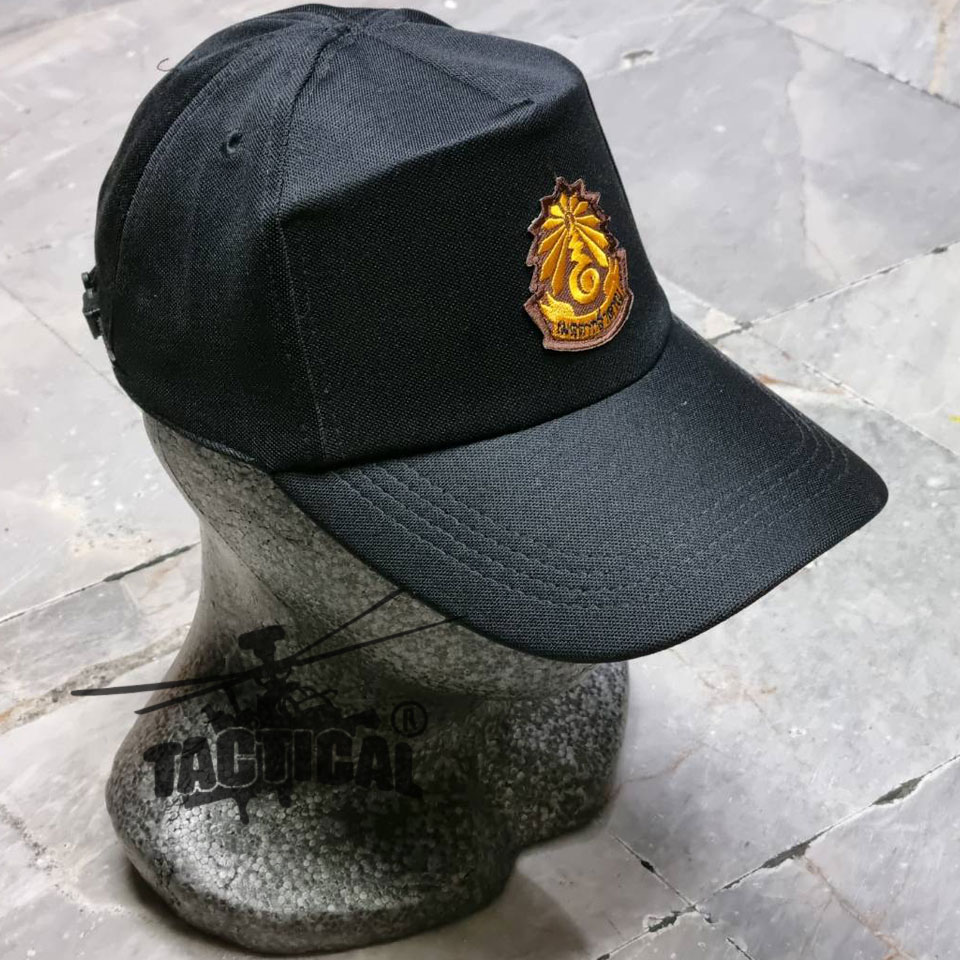 หมวกแก๊ป กากี 331 อปพร. หน้าเมตตาเข้ม ซิปหลัง