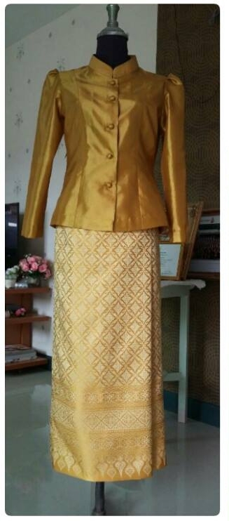 ผ้าไหมสังเคราะห์ลายศรีวิชัย 9