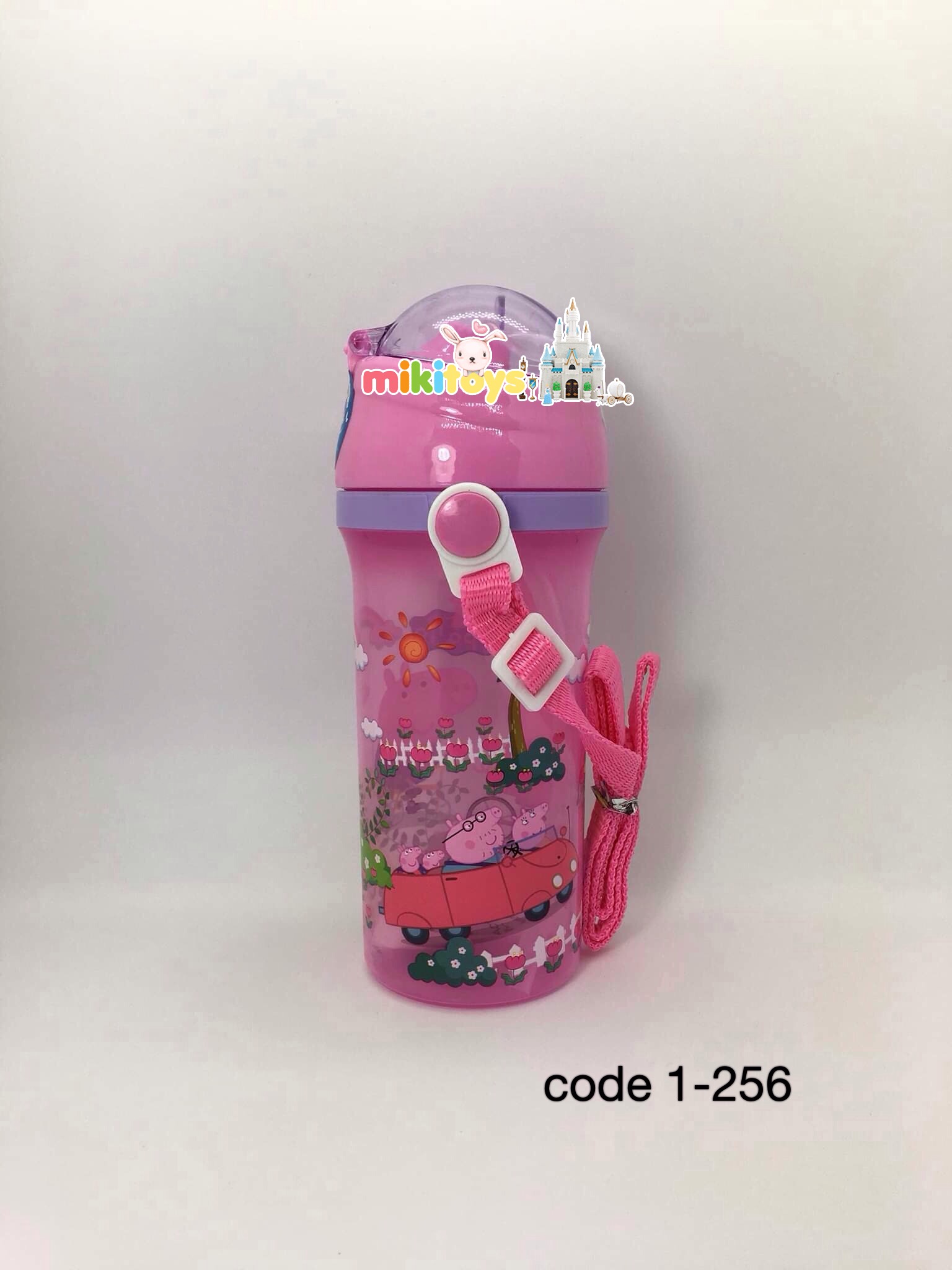 กระติกน้ำเด็กเพ้พป้า พิค Peppa Pig ด้านล่างขุ่น*BPA free ปลอดภัย