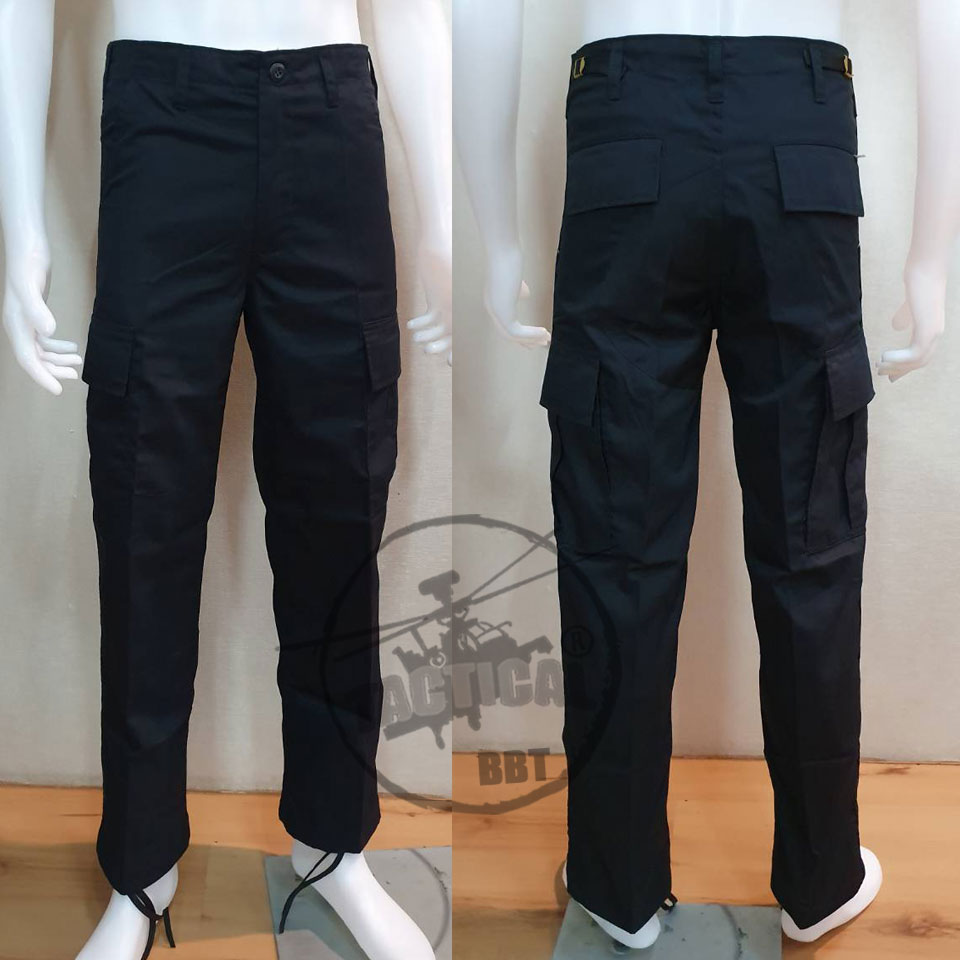 กางเกงเวส SWAT ผ้ากำมะดิน มี 2 สี ดำ กรมท่า
