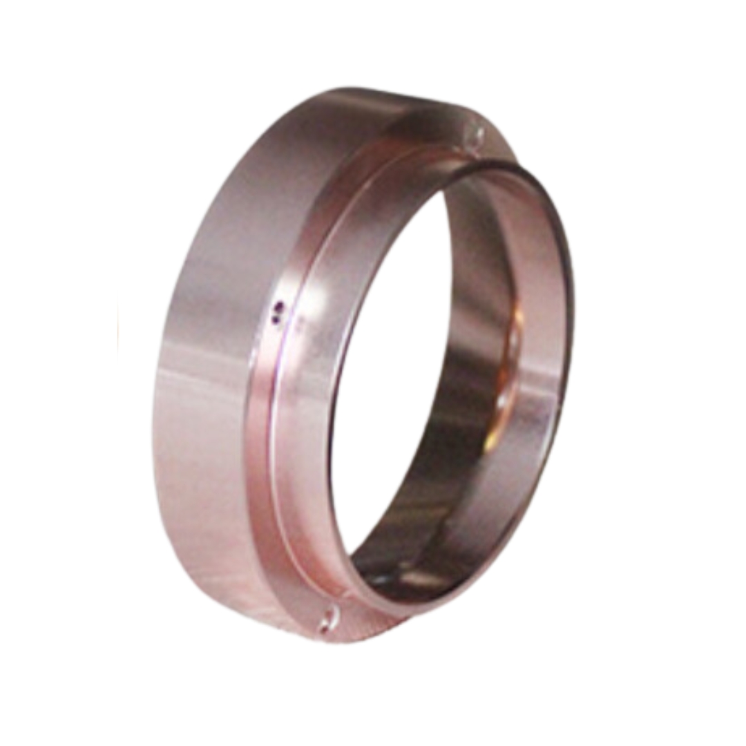 วงแหวนครอบด้ามชงกาแฟอลูมีเนียม 58 มิล มีแม่เหล็กดูด สีพิงค์โกลด์ รหัส 2624