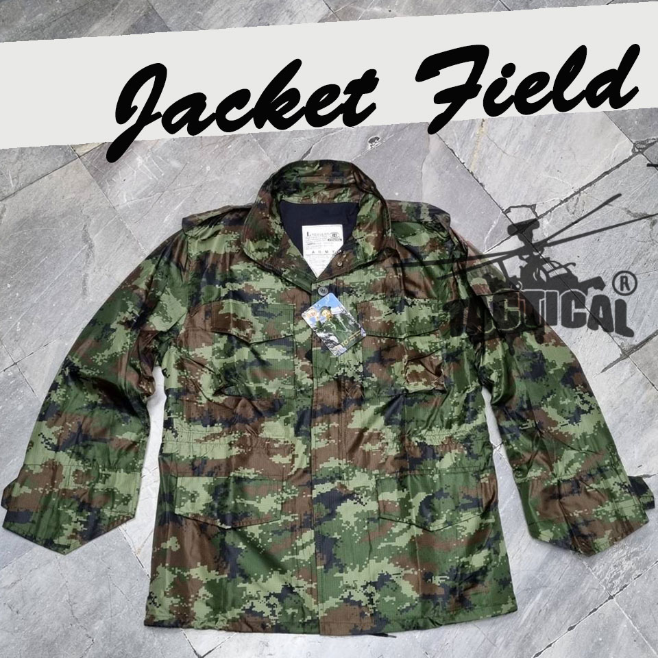 Jacket Field ผ้าร่ม ลายพราง