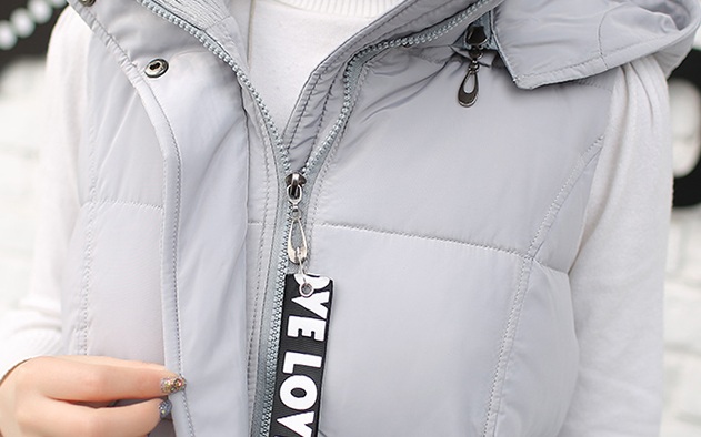 PreOrderคนอ้วน - เสื้อกั๊กแฟชั่น ผ้าร่มบุนวมยาว มี Hood สี : ขาว / ดำ / แดง / เขียว / เทา / ชมพู