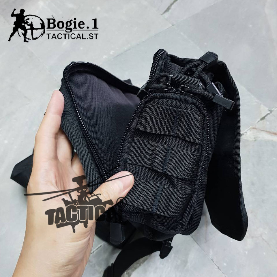 กระเป๋าปืนสะพายไหล่ สี่เหลี่ยมกลาง ผ้า Cordura