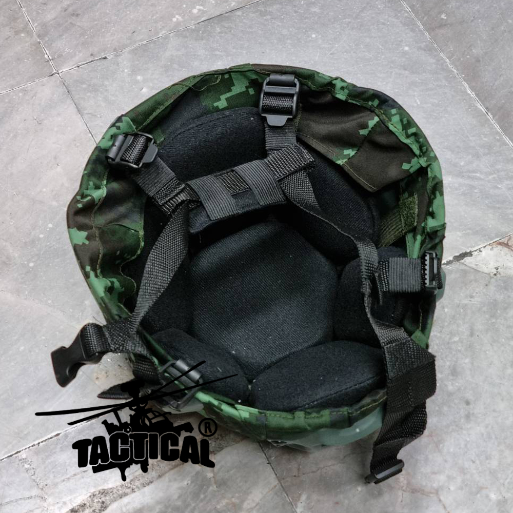 หมวก Mich 2000 พร้อมผ้าคลุม