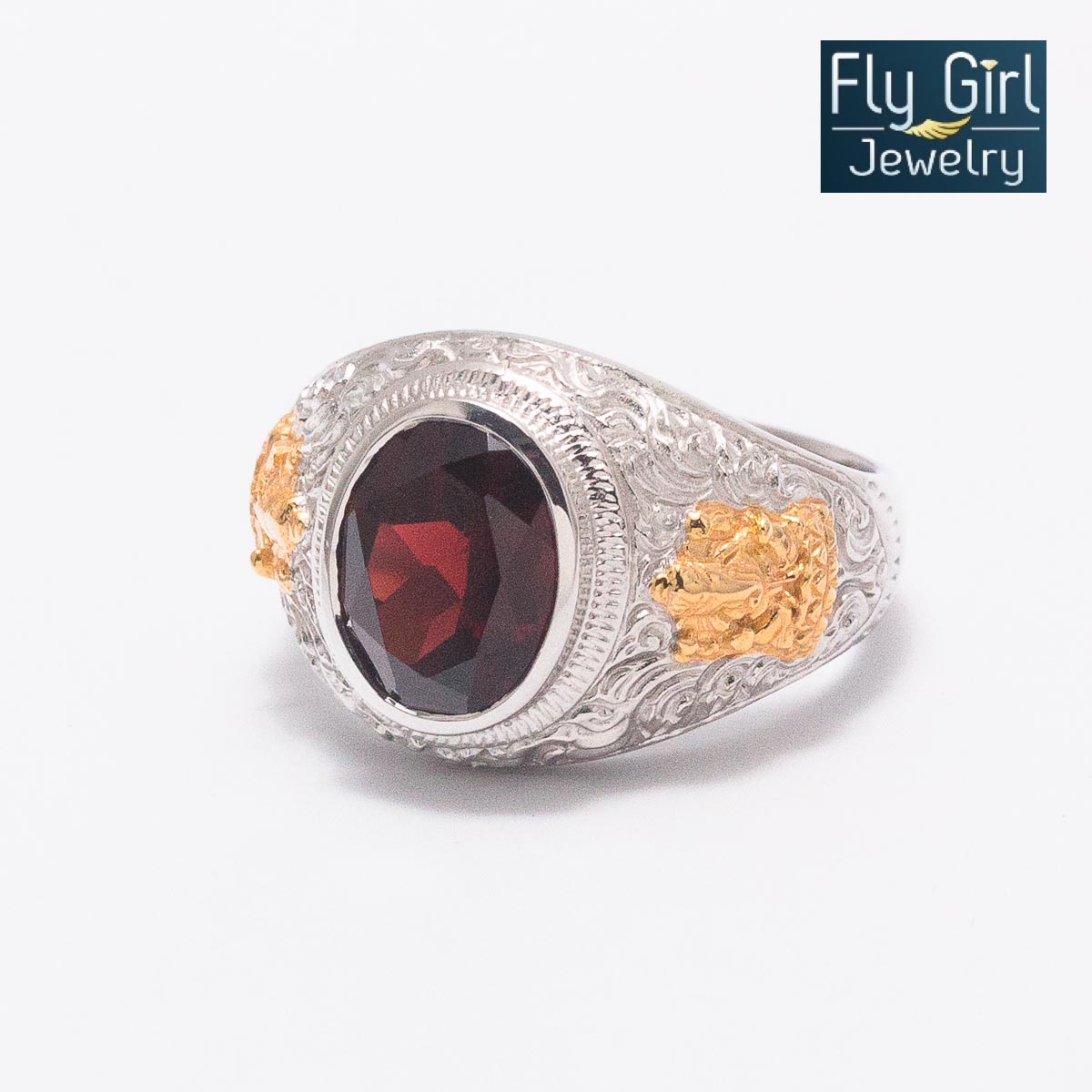 แหวนองค์พระพิฒเนศ พลอยโกเมน เทพแห่งความสำเร็จ