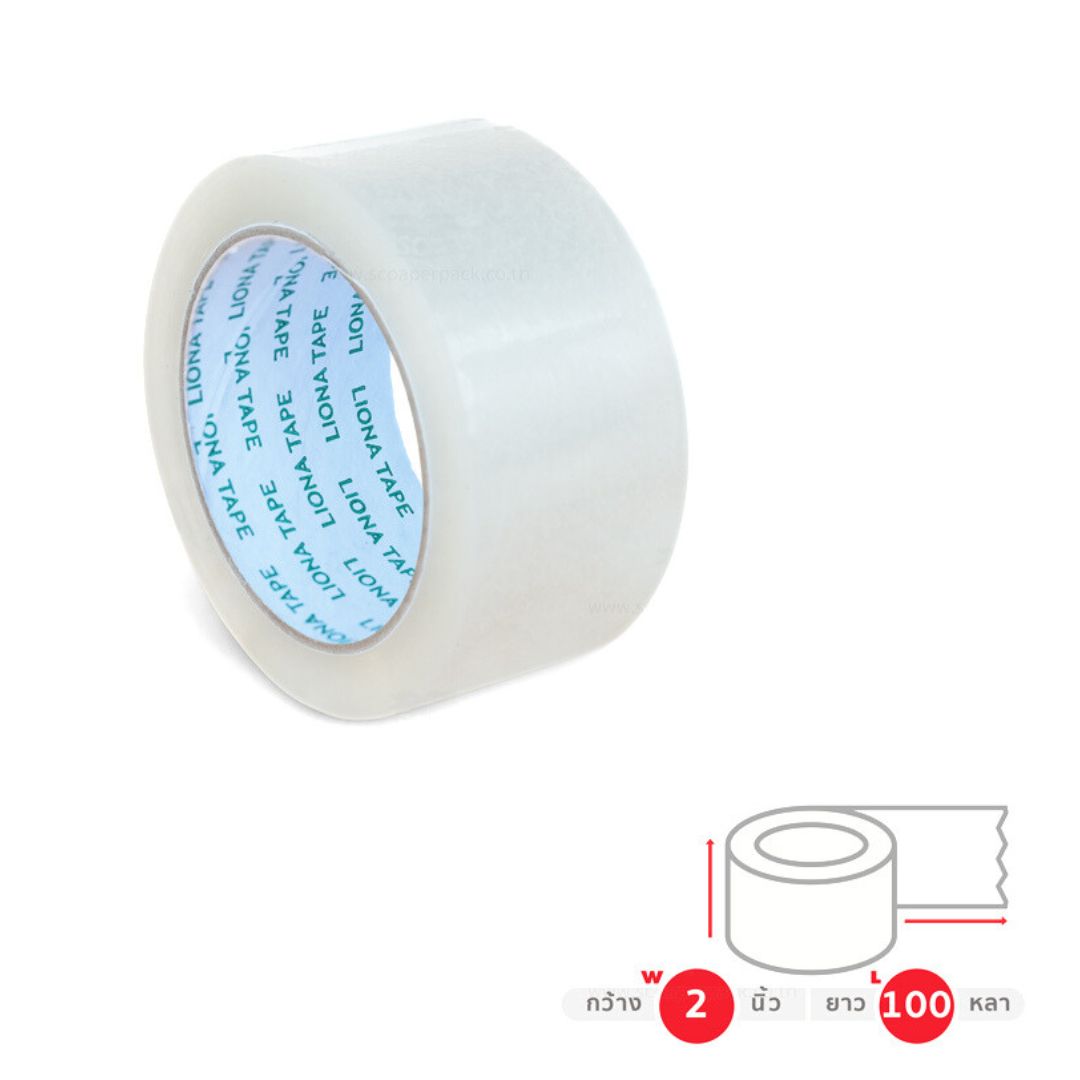 Liona เทปใส กว้าง 2" ยาว 100 หลา รหัส 160408