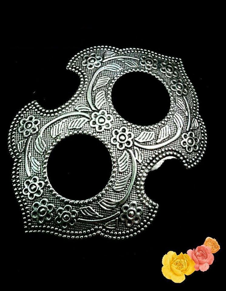 หัวรัดซิ่นแบบหนา โลหะตอกลาย Aluminum Buckle Engraved