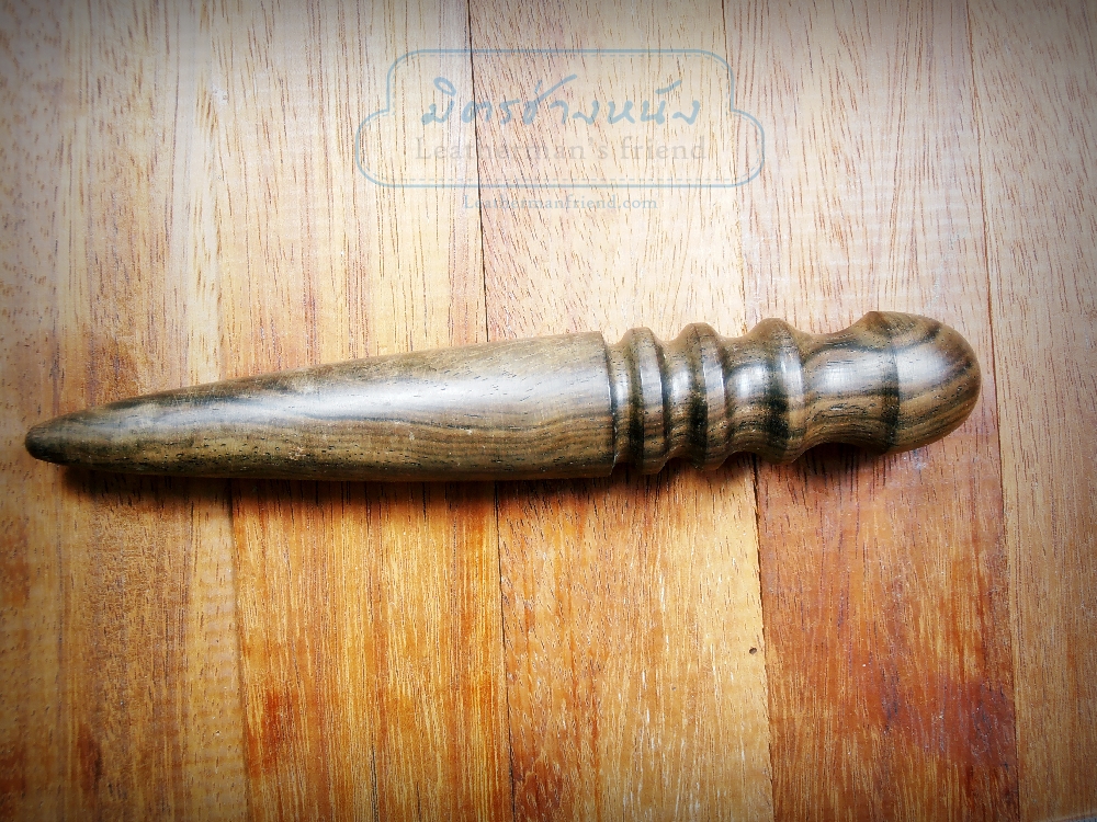 ไม้ขัดขอบ งานนอก ไม้อีโบนี่ Ebony สีน้ำตาล เนื้อแข็ง ขัดแล้วเงาเร็ว