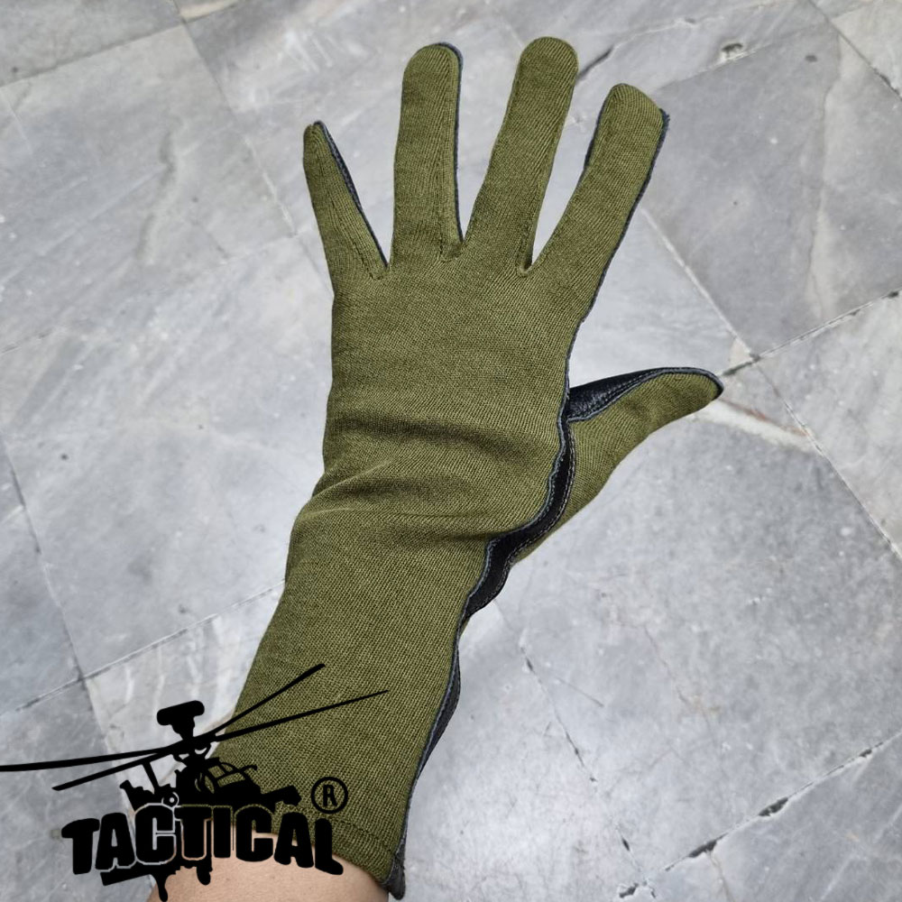 (SALE) ถุงมือนักบิน Nomex (Leather + Fabric Glove)