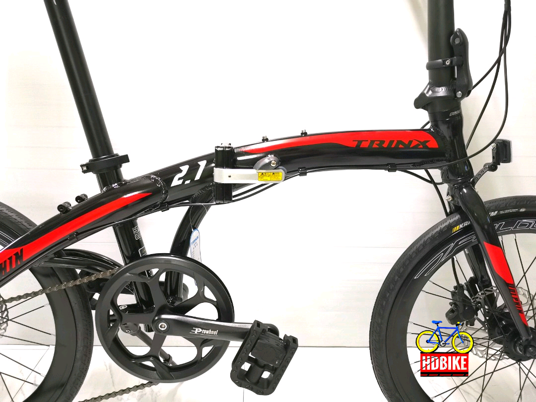 จักรยานพับได้ TRINX DOLPHIN 2.1 ล้อ 20 นิ้ว เกียร์ 7 สปีด ดิสเบรคน้ำมัน เฟรมอลูมิเนียม