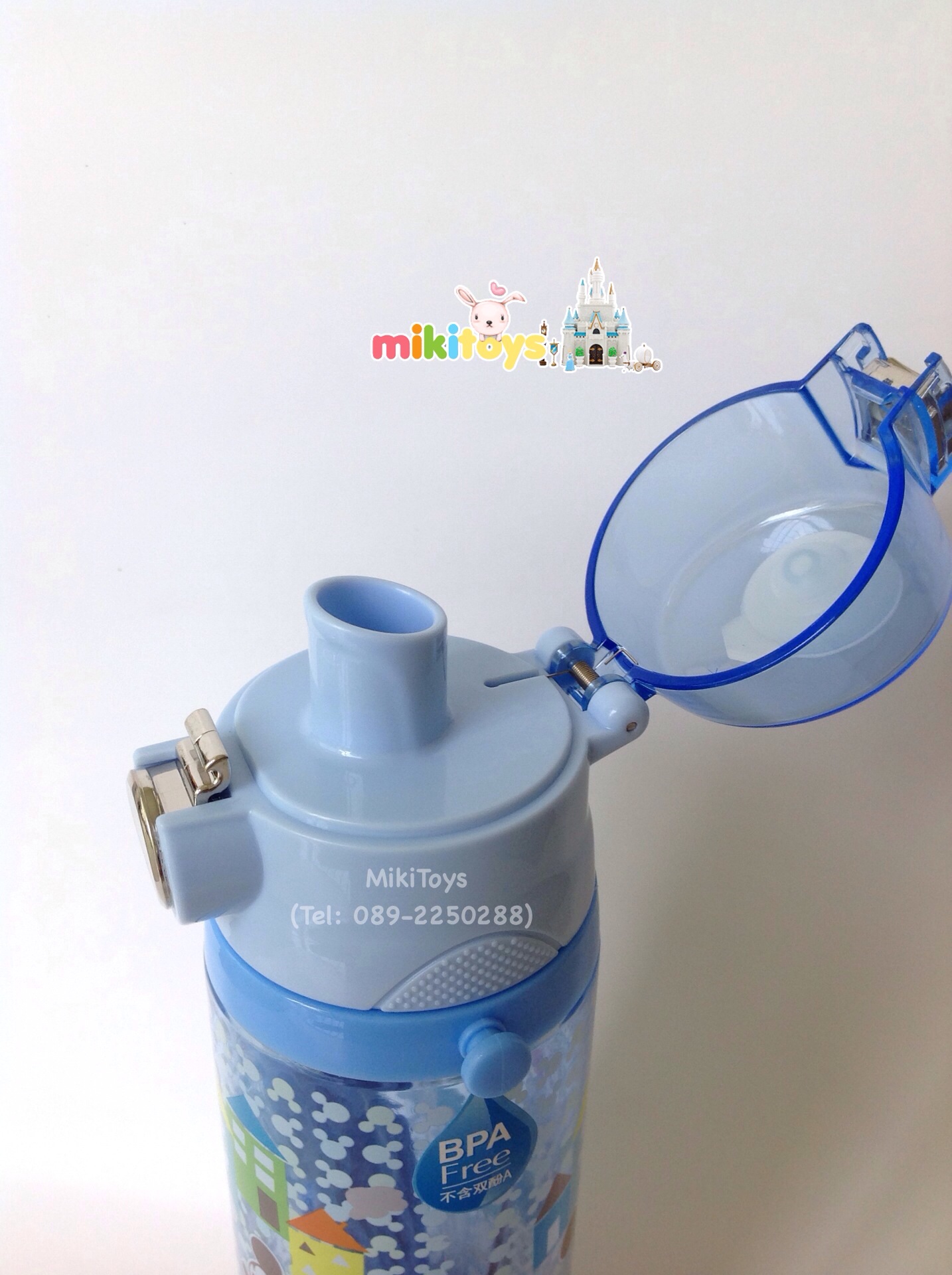 กระติกน้ำDisney แบบยกดื่ม รุ่นใบใหญ่จ้า^^ ขนาด650ml.*BPA Free ปลอดภัยค่ะ