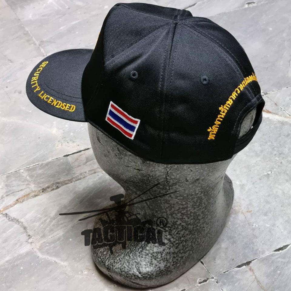 หมวกแก๊ป SECURITY LICENDSED ซิปหลัง