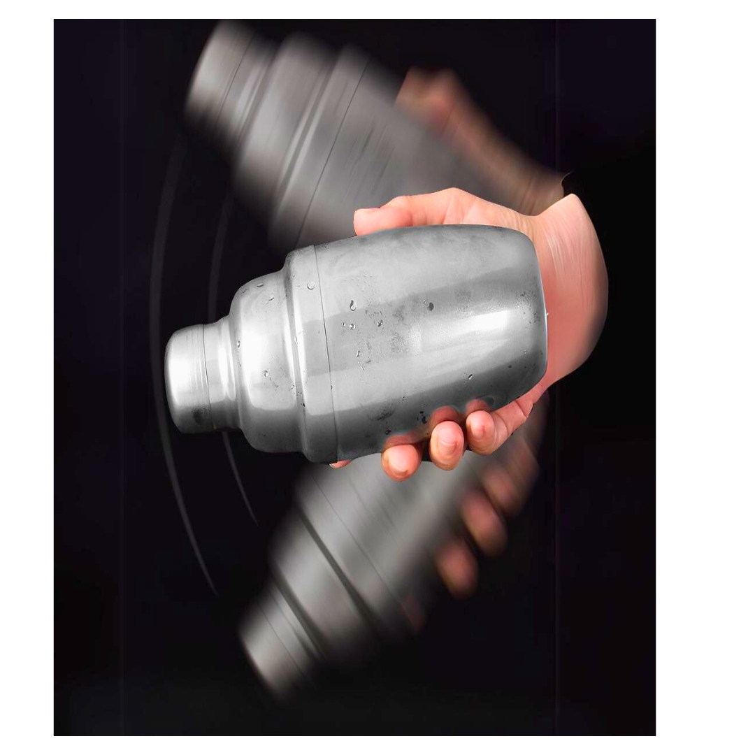 ถ้วยเชคเกอร์สแตนเลสทำค็อกเทล ขนาด 550 ML. รหัส 0445