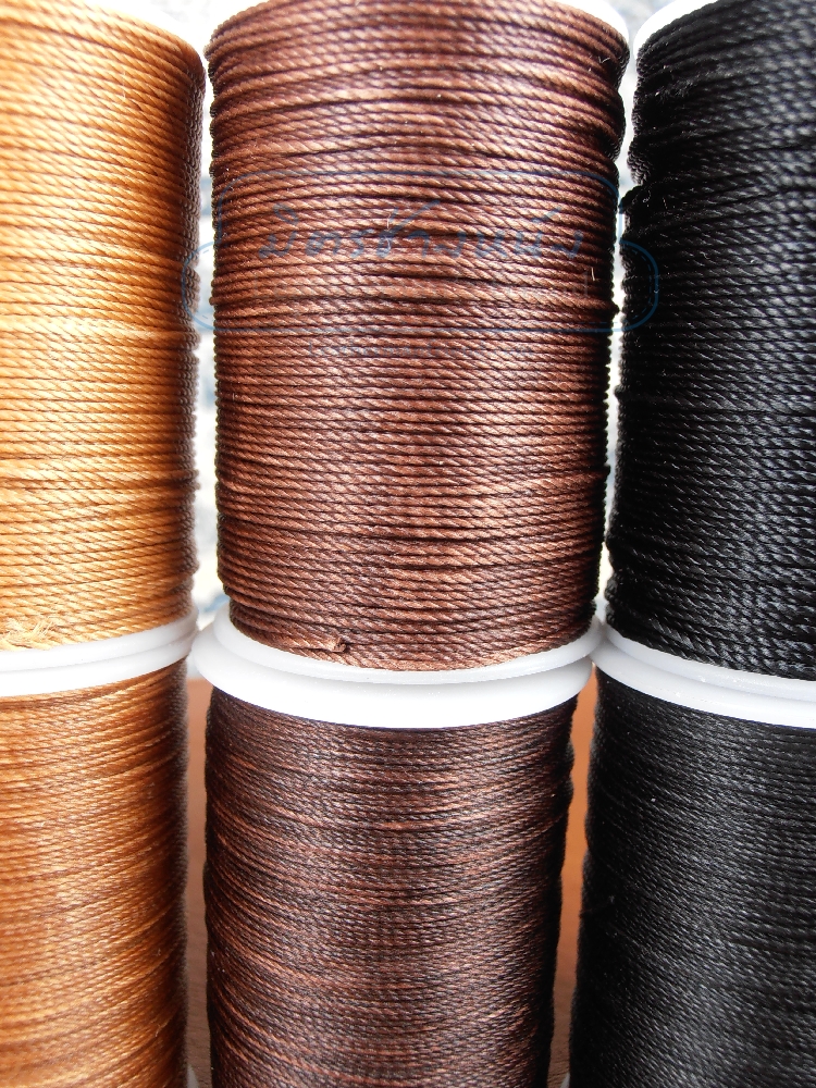 ด้ายเทียนนอก แบบเกลียวถักกลม 0.65 มิล