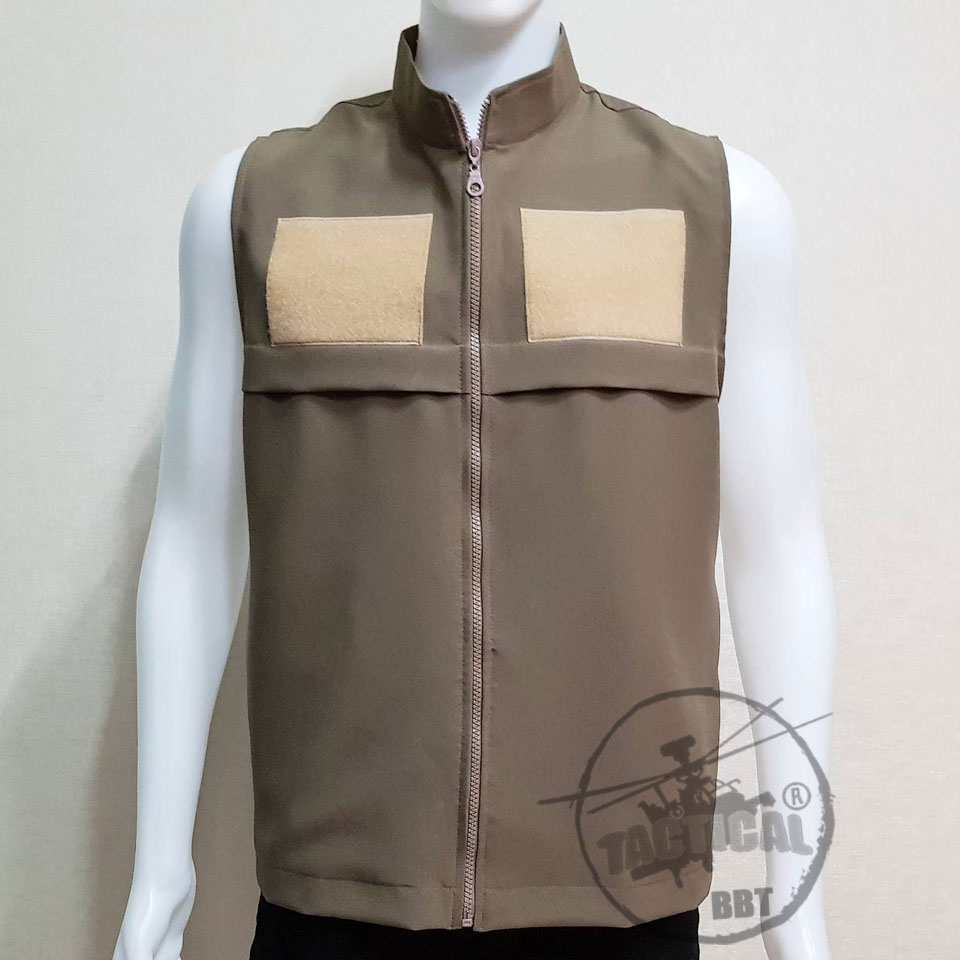 เสื้อกั๊กตร.สีกากี สนว.01 ยี่ห้อ TACTICAL