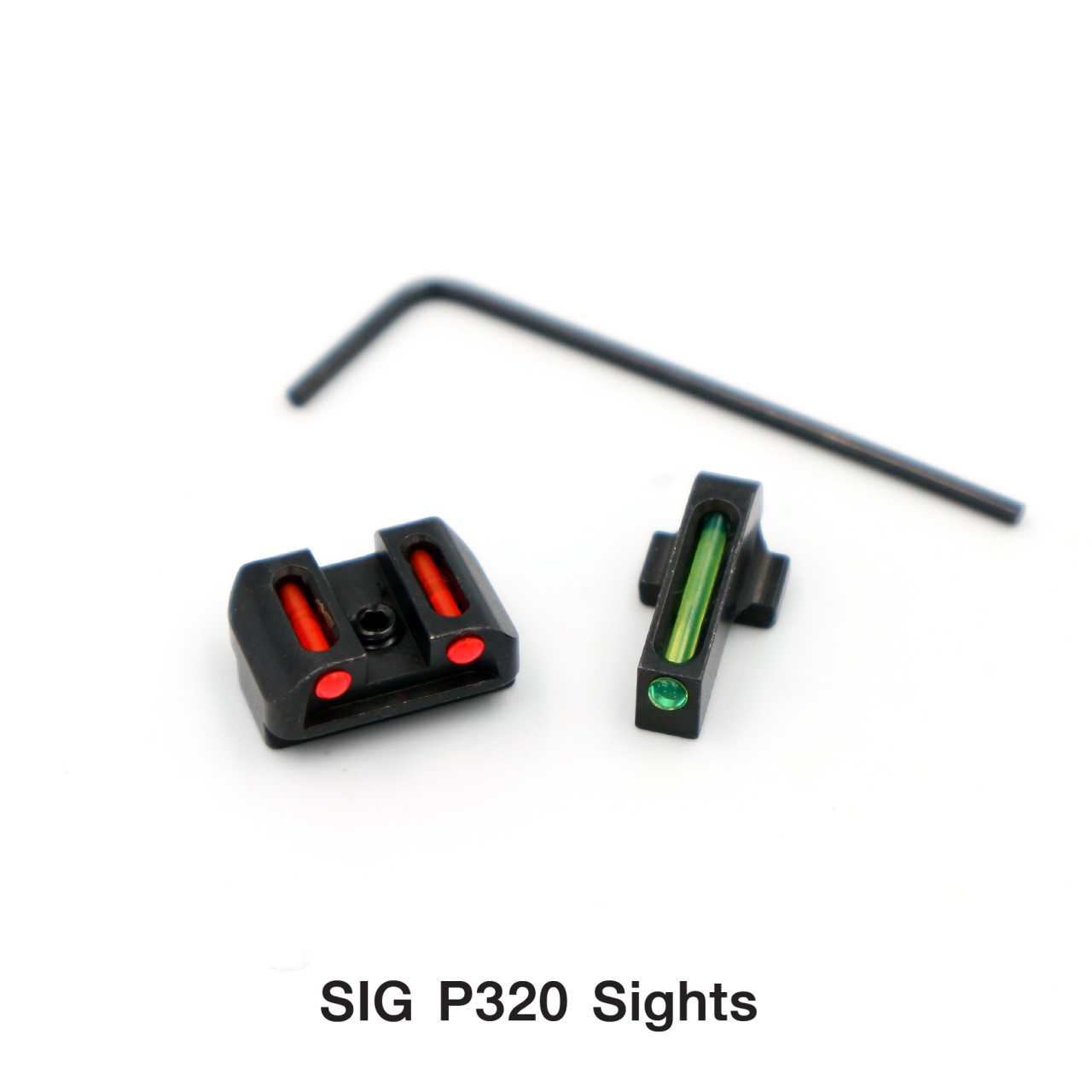 ศูนย์หน้า-หลัง ไฟเบอร์ออฟติก ปืน Sig Sauer รุ่น P320