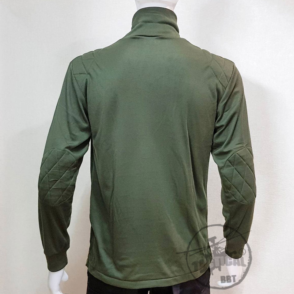 เสื้อยืดแขนยาวคอพัน ผ้า TC (ดำ เขียว กรมท่า)