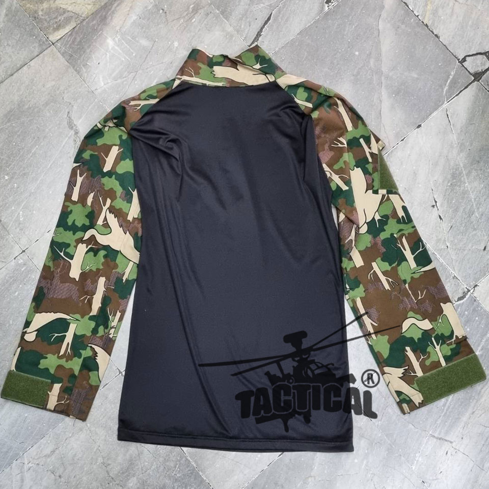 เสื้อ Combat Shirt พรางป่าไม้ (กรมอุทยานลายนก)