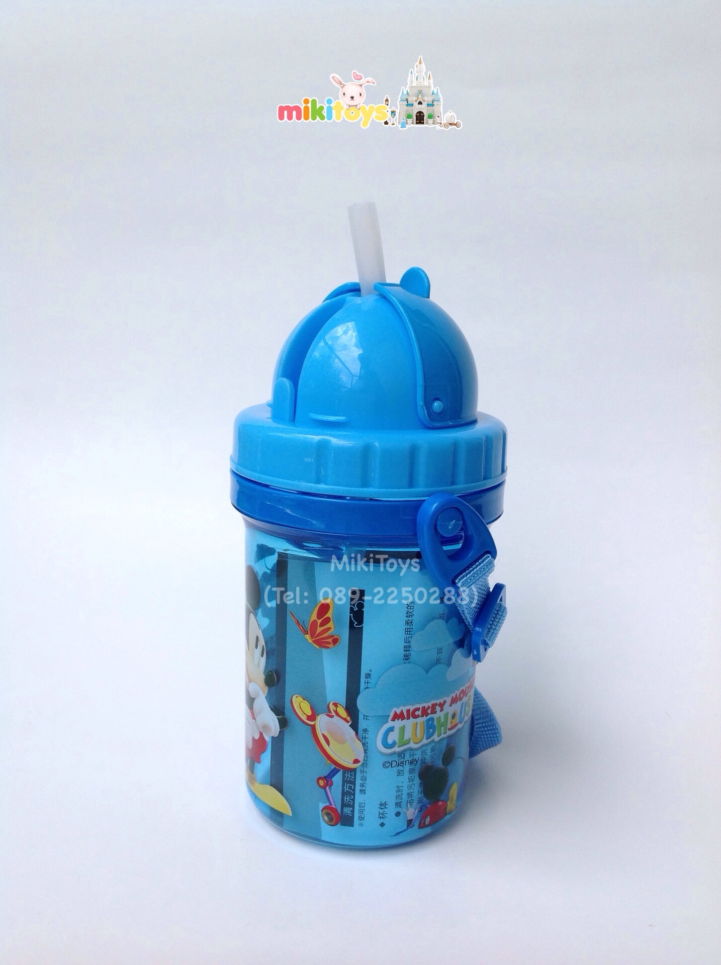 กระติกน้ำมิกกี้เมาส์ Mickey Mouse #Club house ฝาเปิดเลื่อน(*ฟรีค่าจัดส่ง)
