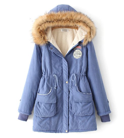 PreOrderไซส์ใหญ่ - เสื้อกันหนาวแฟชั่น ไซส์ใหญ่ Hood มีขนเฟอร์ ไม่หนามาก สี : ดำ / แดง / ส้ม / น้ำเงิน / เขียว