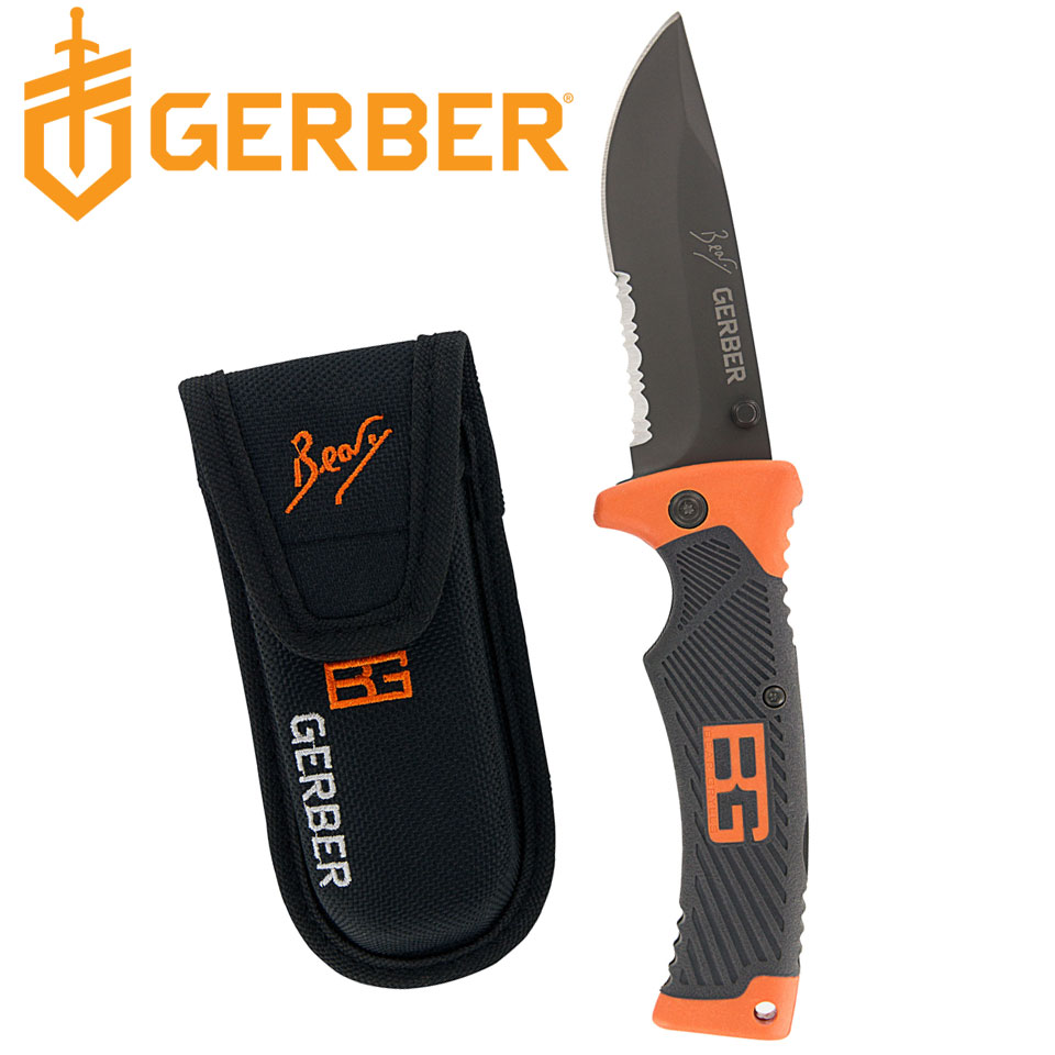 มีดพับ Gerber Bear Grylls Folding Sheath Knife 3.6″ Combo Blade
