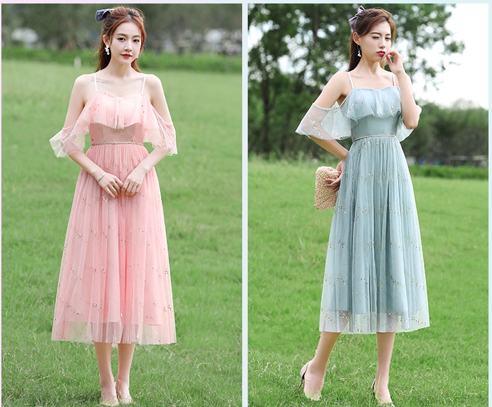 ชุดราตรีออกงานคลุมเข่า