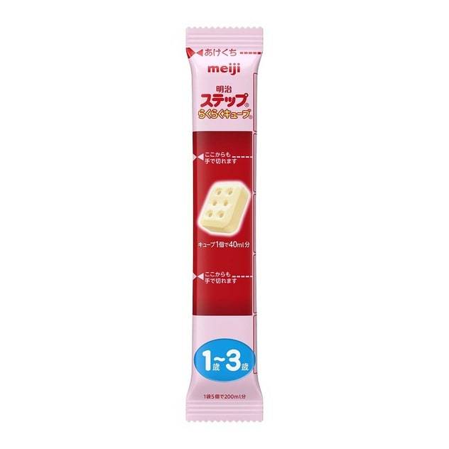 รุ่นใหม่ 2024!! Meiji Step Easy Cube เมจิสเต็ปอีซี่คิวบ์ นมผงอัดเม็ดชนิดเม็ดพกพา สำหรับเด็ก อายุ1-3ปี 5ก้อน *60 ห่อ