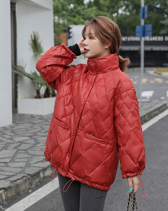 2324-0017 เสื้อแจ๊คเก็ตคอปก ตัวสั้น ไม่หนา