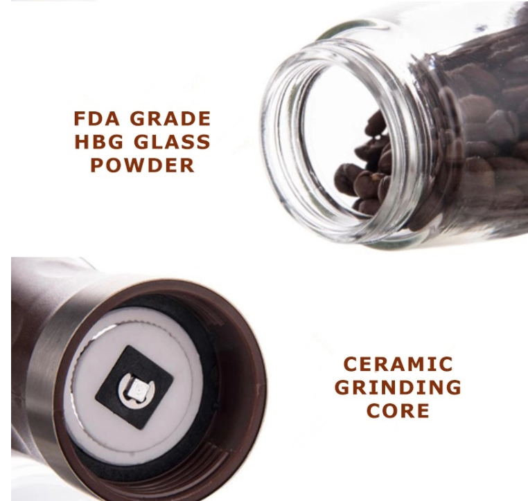 เครื่องบดกาแฟ มือหมุน 1614-150 เครื่องบดกาแฟ มือหมุน สีน้ำตาล 1614-150-C04