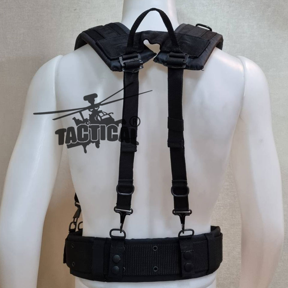 ชุดเข็มขัด + สายโยงบ่า แบบใหม่ (เหล็ก/ทองเหลือง) มีแยกขายเป็นชิ้น