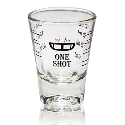 แก้วดีลิซิโอ้ One shot สเกลสีดำ 1610-050