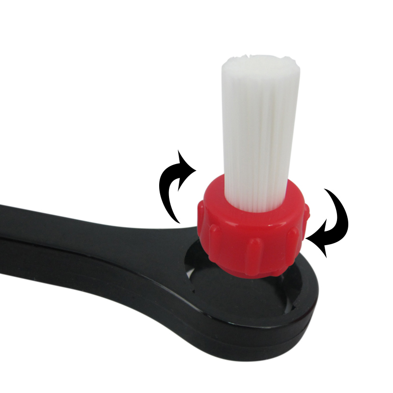 แปรงทำความสะอาดหัวกรุ๊ปชงกาแฟ หัวแปรงถอดได้ รหัส 2257 (สุ่มสี ระบุสีไม่ได้)