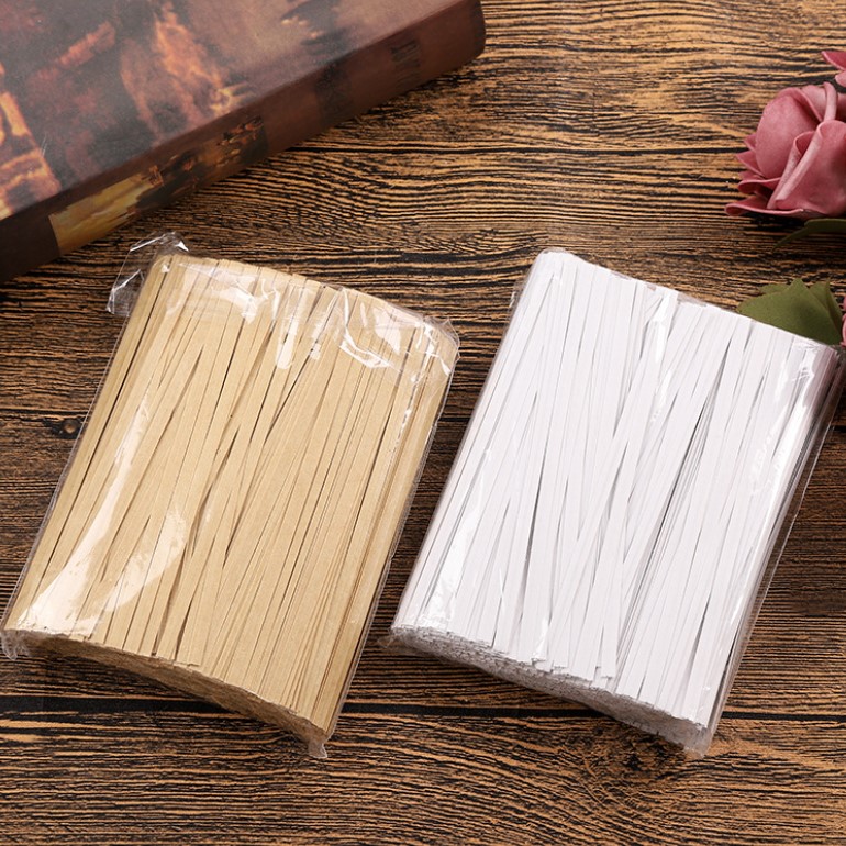 ลวดกระดาษคราฟท์สำหรับมัดปากถุง จำนวน 1000 เส้น/มัด