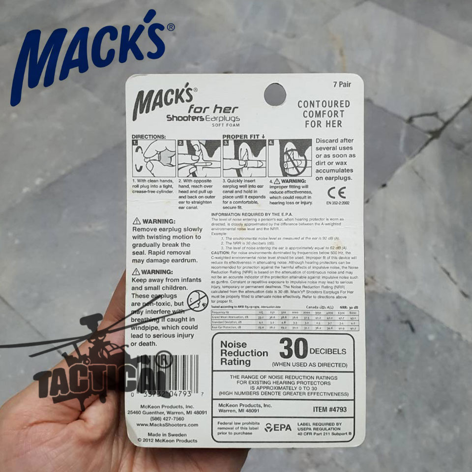 Ear Plugs สำหรับยิงปืน (Soft Foam Ear Plugs)