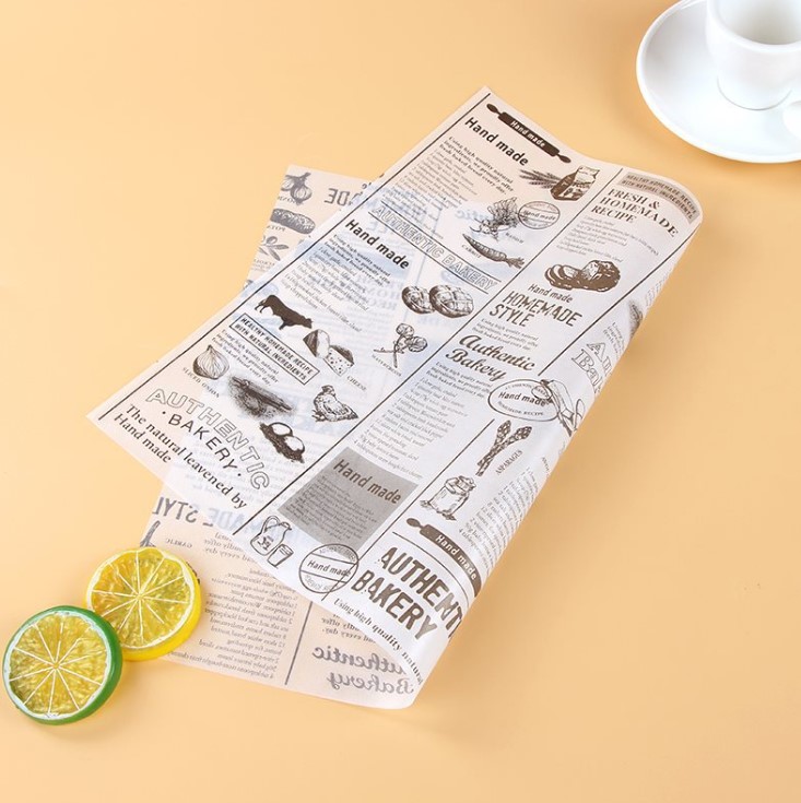 กระดาษไขรอง-ห่ออาหาร ขนาด 28x38 ซม. แพ็ค 50-100 ชิ้น