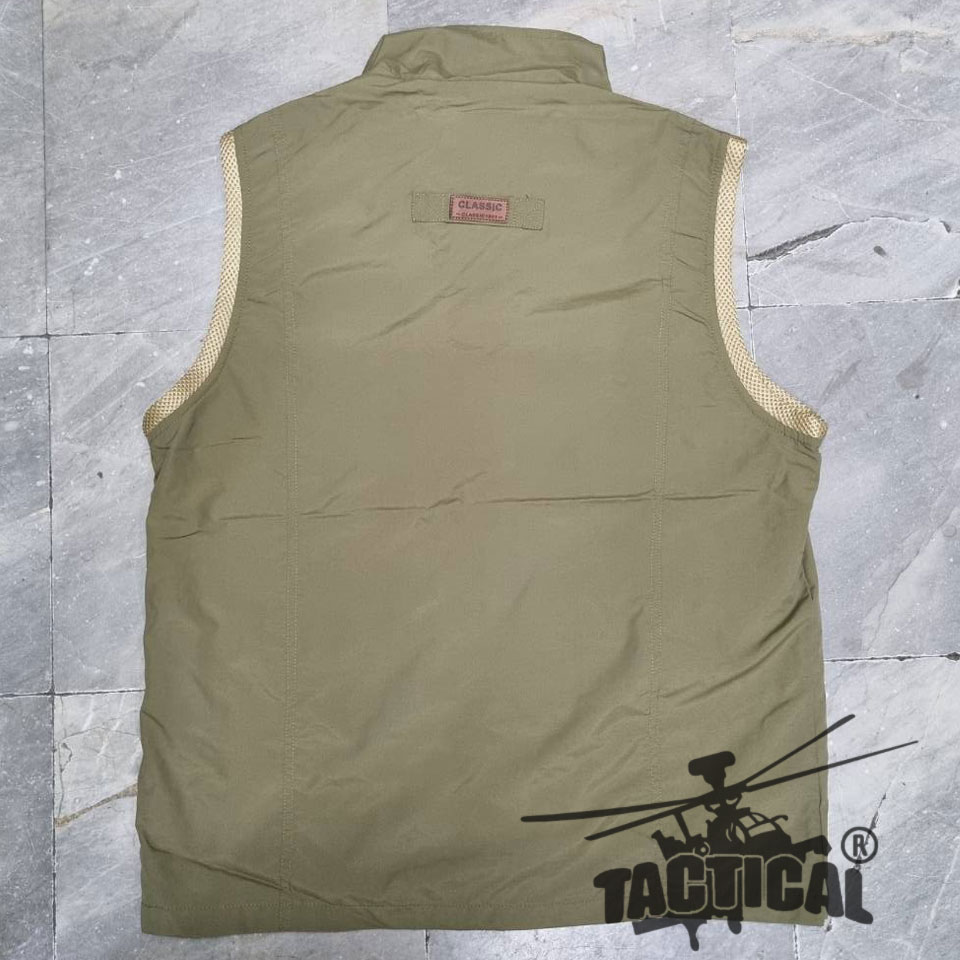 เสื้อกั๊กหน่วยงานราชการ กระเป๋าเยอะ ตีนตุ๊กแก (4 สี)