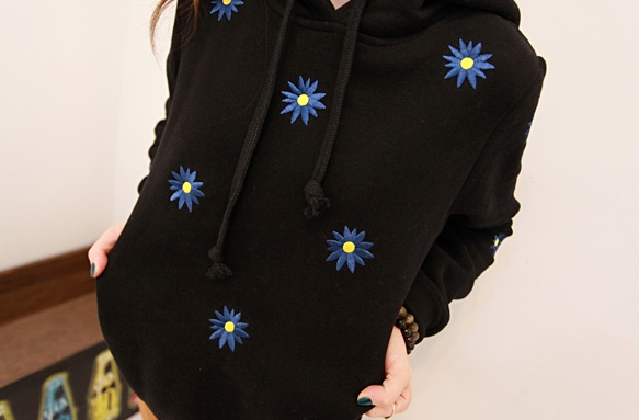 Pre Order - เสื้อกันหนาวแฟชั่น ผ้าขนแกะ ดีไซด์น่ารัก พร้อม Hood : สีชมพู / สีเทา / สีเขียว / สีดำ