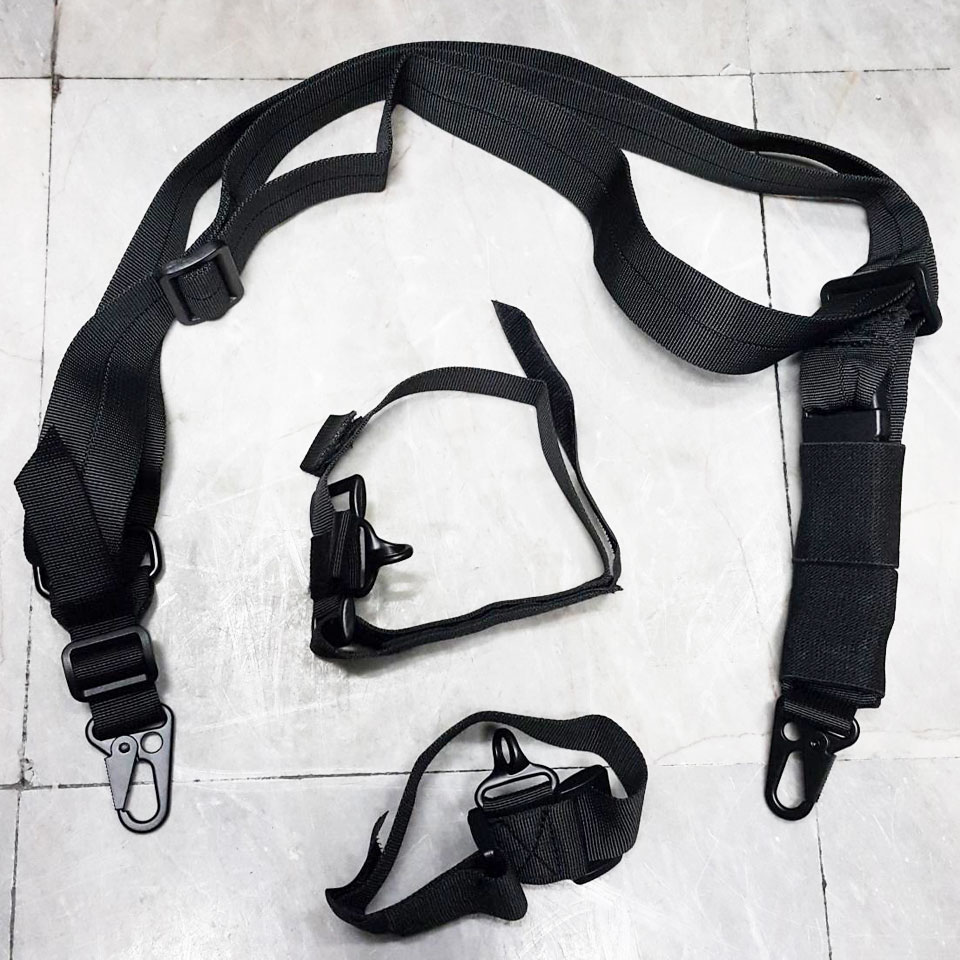 สายสะพายปืนแบบหัว-ท้าย 2 จุด (สายรัดแทนหูกระวิน 2 จุด)