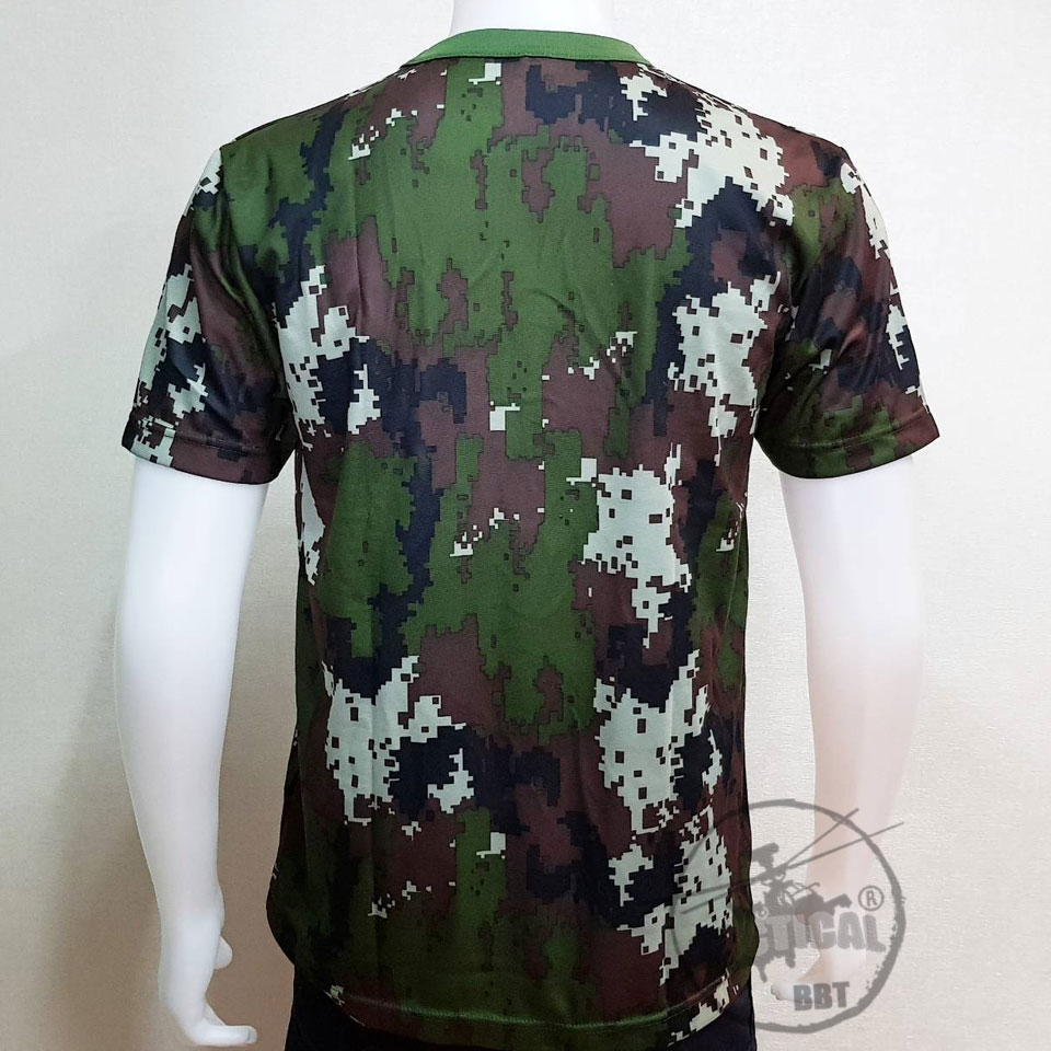 เสื้อยืดคอกลม แขนสั้น (ดต.อส พรางทรายอส. ดิจิตอลทบ. อื่นๆ)