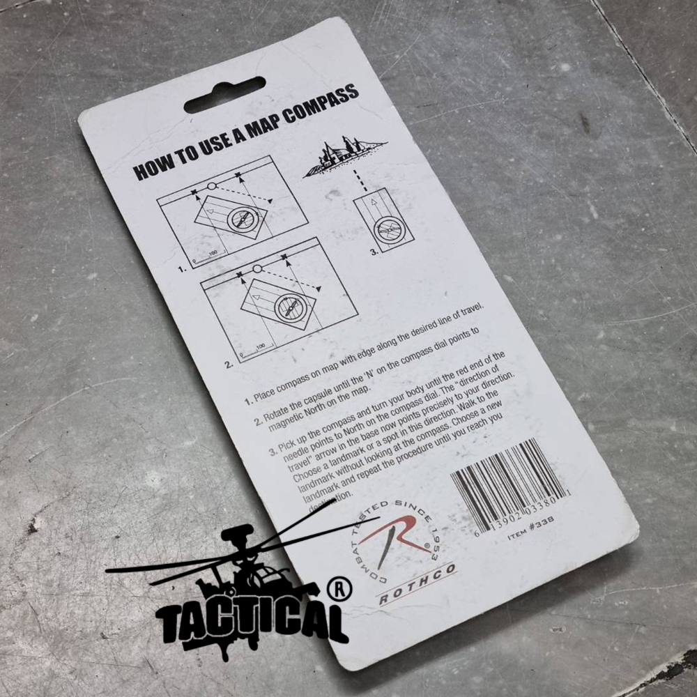 เข็มทิศไม้บรรทัด สั้น Rothco