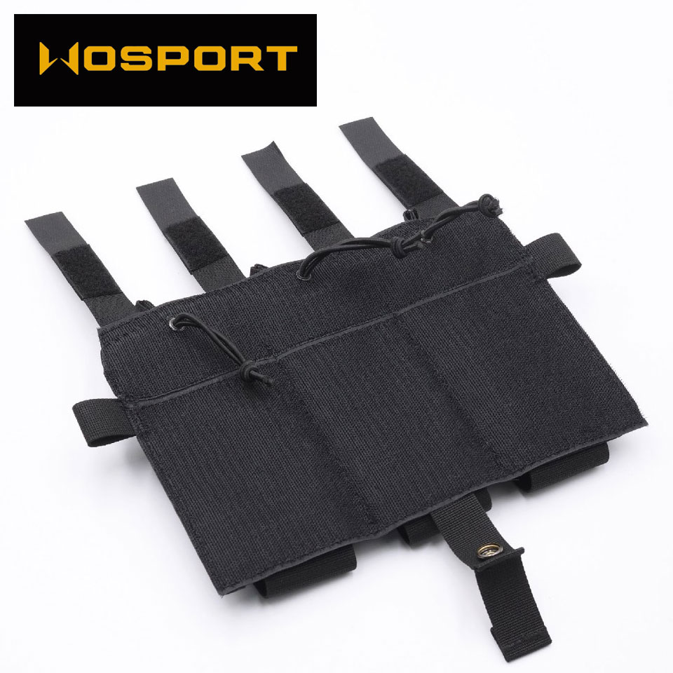 ซองแม็กกาซีน M4 Triple Elastic Plate (Wosport)